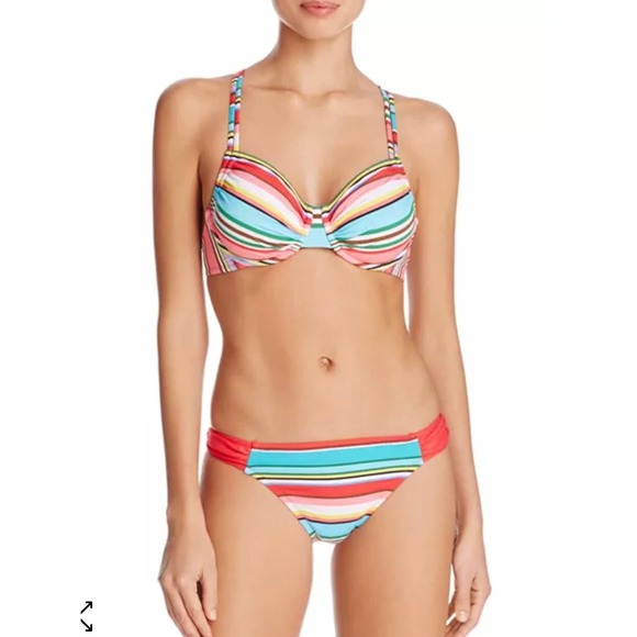 Profile By Gottex Other - Profile Blush by Gottex Candycane Underwire Striped Bikini Top & Bottom Sz. M